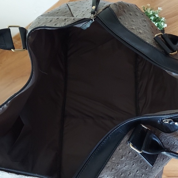 Travel Duffel Bag Weekend Luggage Buffalo Leather Duffle - Picture 7 of 7